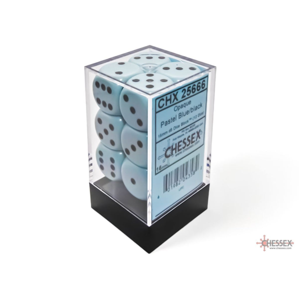 CHX Opaque 16mm d6 Pastel Dice Block (12 dice)