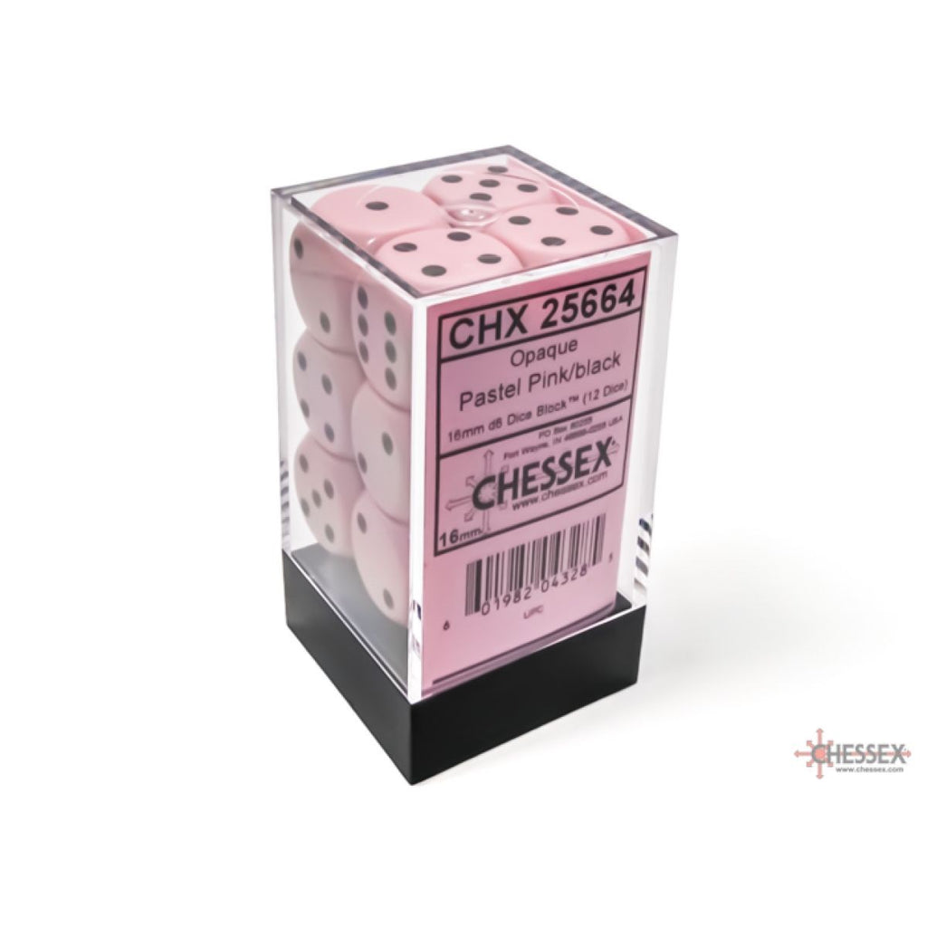 CHX Opaque 16mm d6 Pastel Dice Block (12 dice)