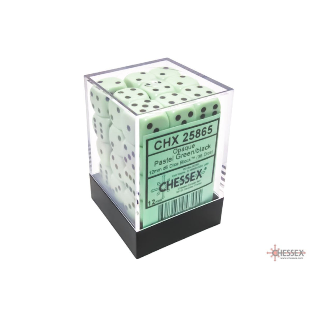 CHX Opaque 12mm d6 Pastel Dice Block (36 dice)