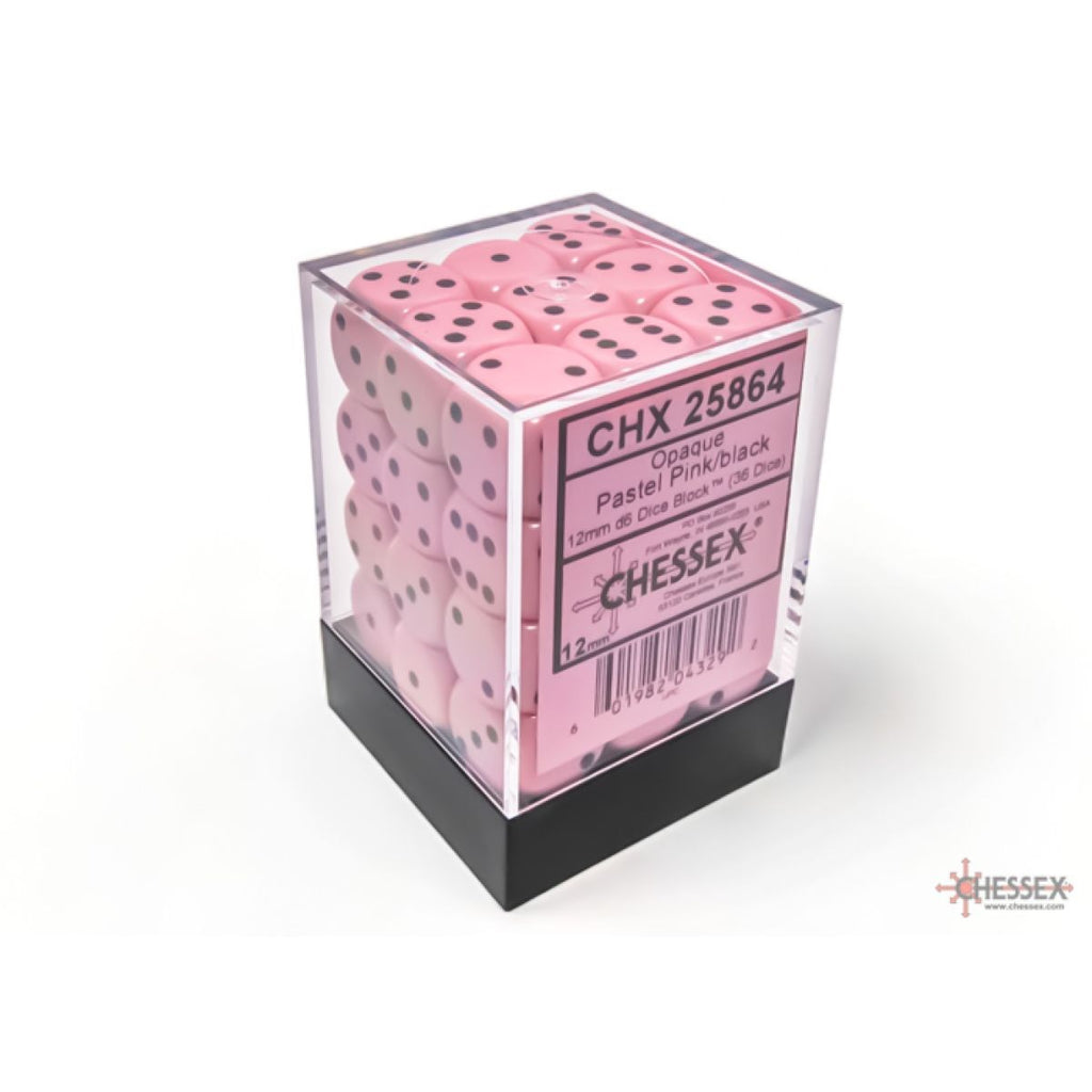 CHX Opaque 12mm d6 Pastel Dice Block (36 dice)