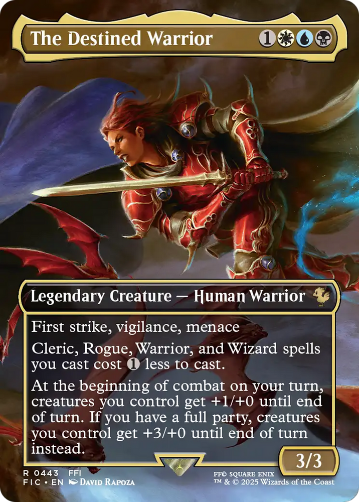 The Destined Warrior (Borderless) [FINAL FANTASY Commander]