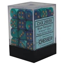 Chessex Dice Block 12mm D6 x36 - Gemini