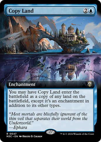 Copy Land (Extended Art) [Modern Horizons 3 Commander]