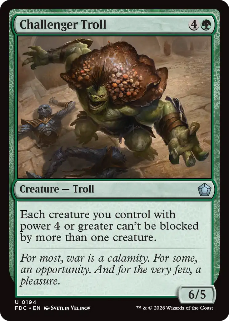 Challenger Troll [Foundations Commander]