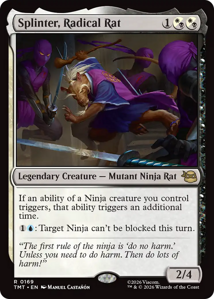 Splinter, Radical Rat [Teenage Mutant Ninja Turtles]