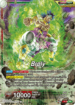 Broly // Broly, Surge of Brutality (Gold Stamped) (P-181) [Mythic Booster]