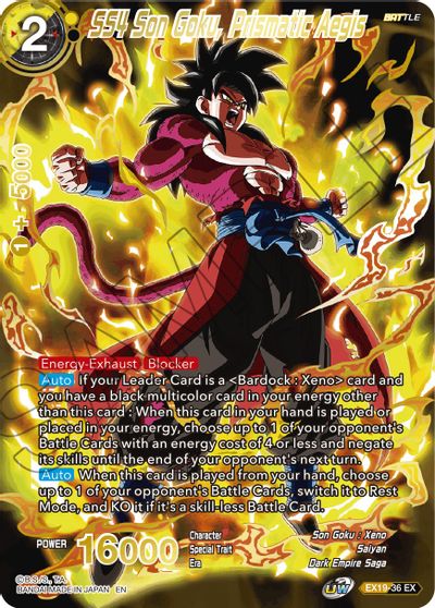 SS4 Son Goku, Prismatic Aegis (EX19-36) [Special Anniversary Set 2021]