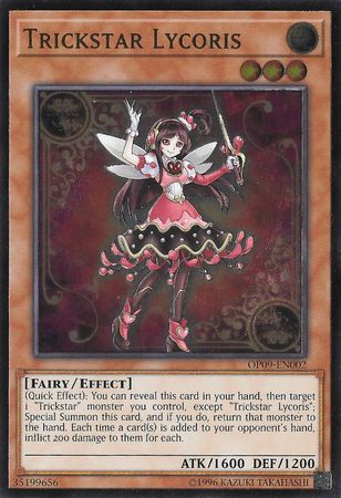yugioh trap card counter Trickstar Lycoris [OP09-EN002] Ultimate Rare