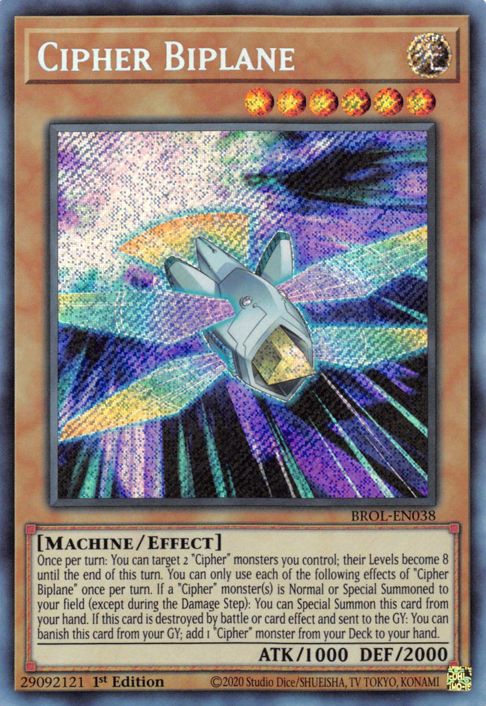 Cipher Biplane [BROL-EN038] Secret Rare