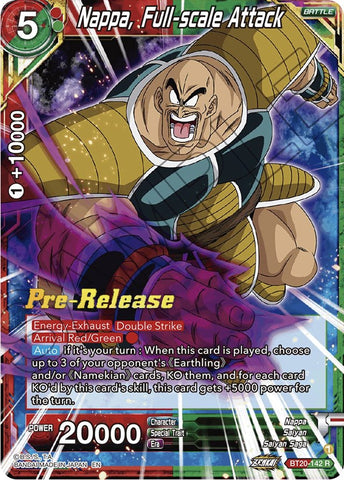 Nappa, Full-scale Attack (BT20-142) [Power Absorbed Prerelease Promos]