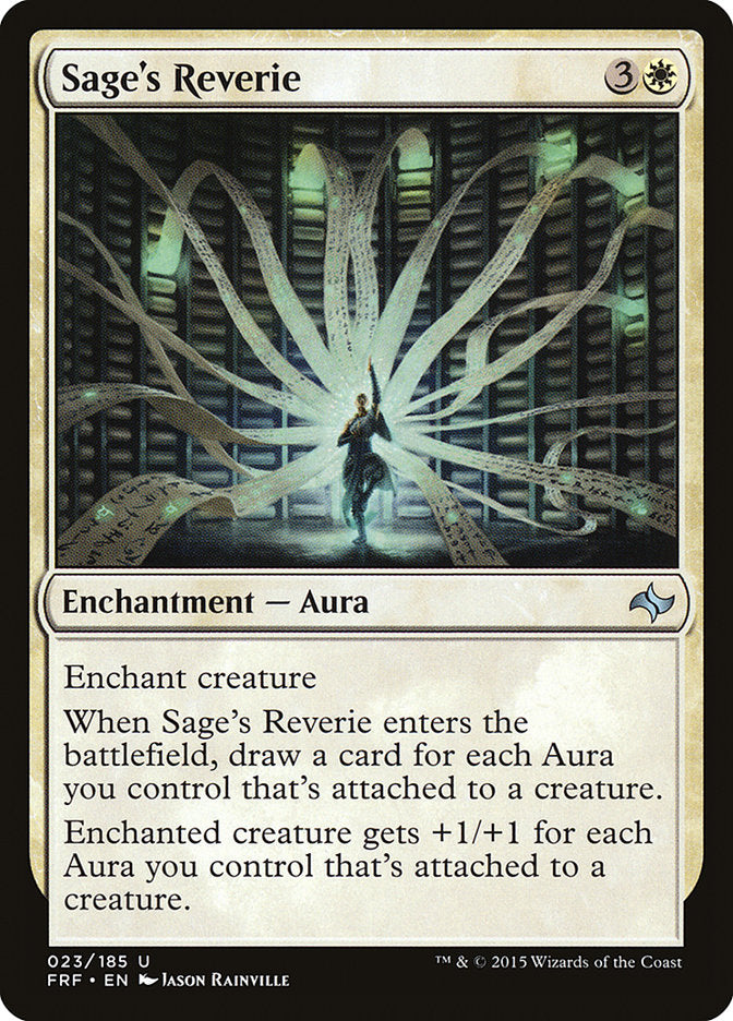 Sage's Reverie 1x FOIL FRF MTG Fate Reforged Uncommon MINT white Sage's Reverie 1x FOIL FRF MTG Fate Reforged Uncommon MINT white