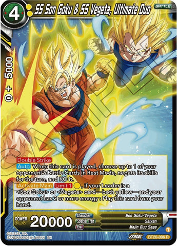SS Son Goku & SS Vegeta, Ultimate Duo (BT20-096) [Power Absorbed]