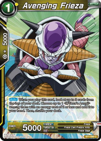 Avenging Frieza (Reprint) (BT1-089) [Battle Evolution Booster]