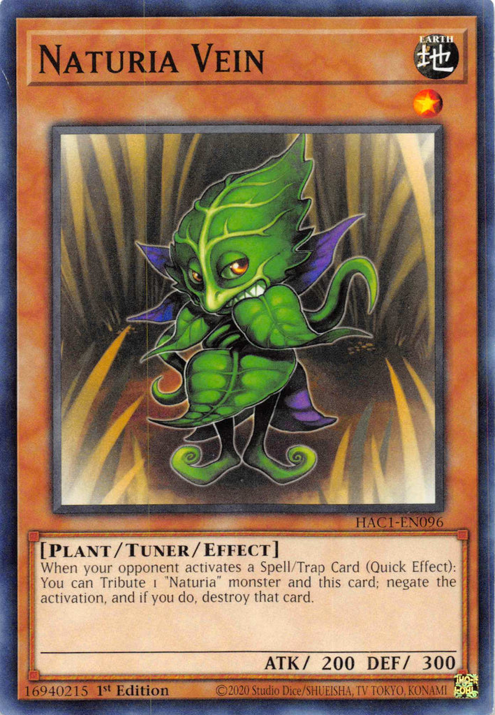 Naturia Vein (Duel Terminal) [HAC1-EN096] Parallel Rare