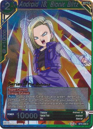 Android 18, Bionic Blitz (BT9-099) [Universal Onslaught Prerelease Promos]