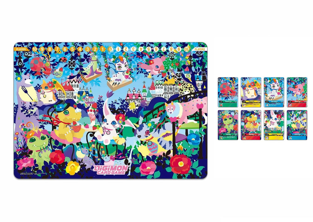 Digimon Playmat and Card Set 2 Floral Fun (PB-09)