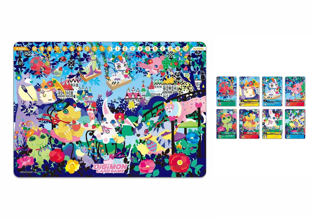 Digimon Playmat and Card Set 2 Floral Fun (PB-09)