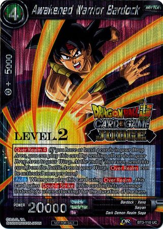Awakened Warrior Bardock (Level 2) (BT3-110) [Judge Promotion Cards]