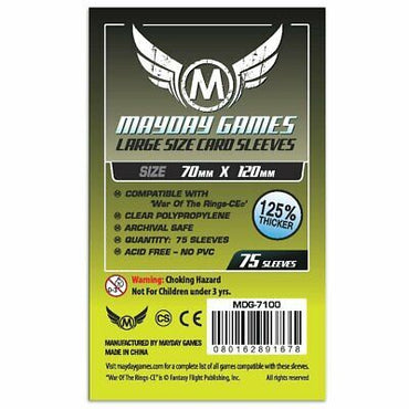 Mayday 70mm x 120mm Board Game Sleeves x75