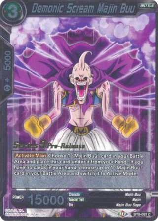 Demonic Scream Majin Buu (BT9-083) [Universal Onslaught Prerelease Promos]