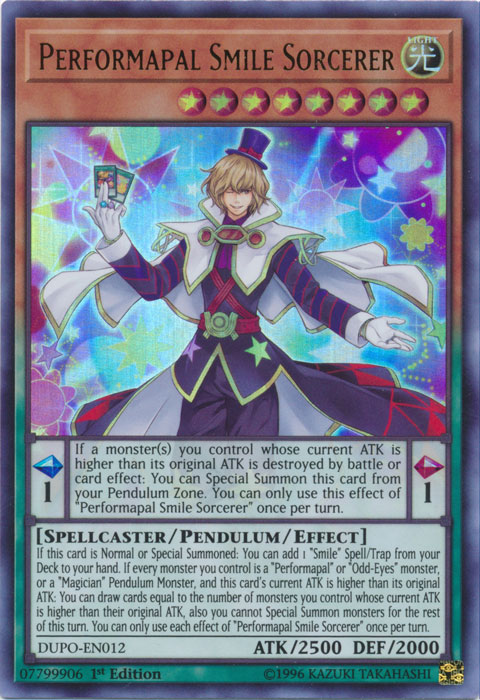 Performapal Smile Sorcerer [DUPO-EN012] Ultra Rare