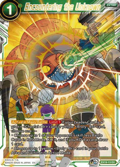 Encountering the Unknown [EX19-13]