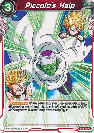 Piccolo's Help (BT2-032) [Union Force]