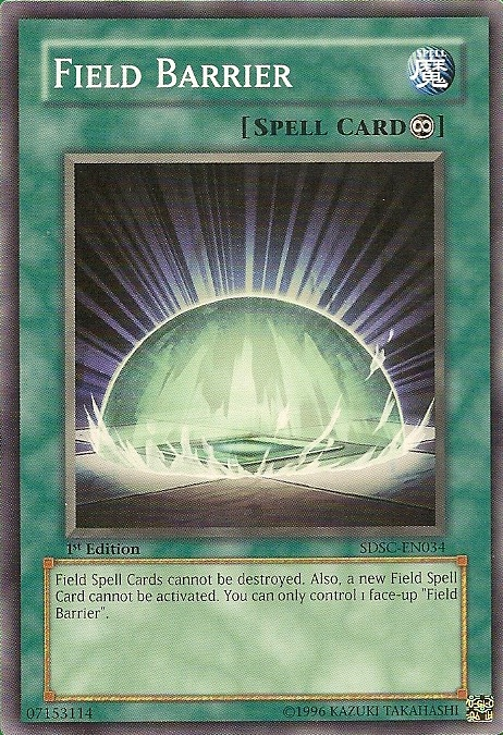 yugioh field magic cards Field Barrier [SDSC-EN034] Common