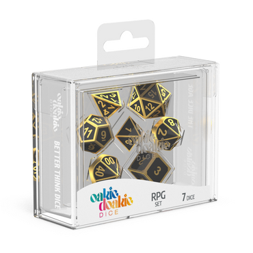 Oakie Doakie RPG 7 Dice Set - Solid Metal