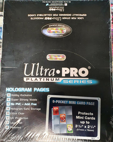 Ultra Pro 9-Pocket Mini/Japanese Card Pages x100
