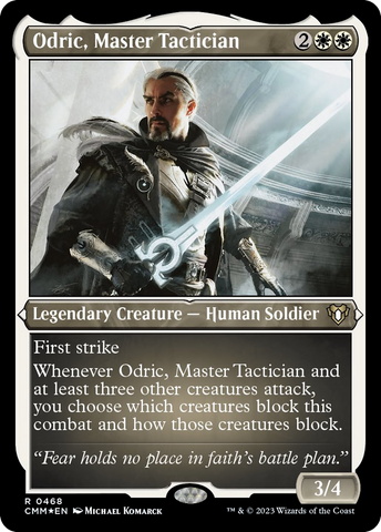 Odric, Master Tactician (Foil Etched) [Commander Masters]