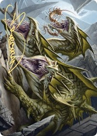 Grakmaw, Skyclave Ravager Art Card (Gold-Stamped Signature) [Art Series: Zendikar Rising]