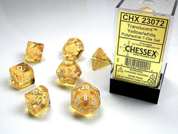 Chessex Dice RPG Seven Die Set - Translucent