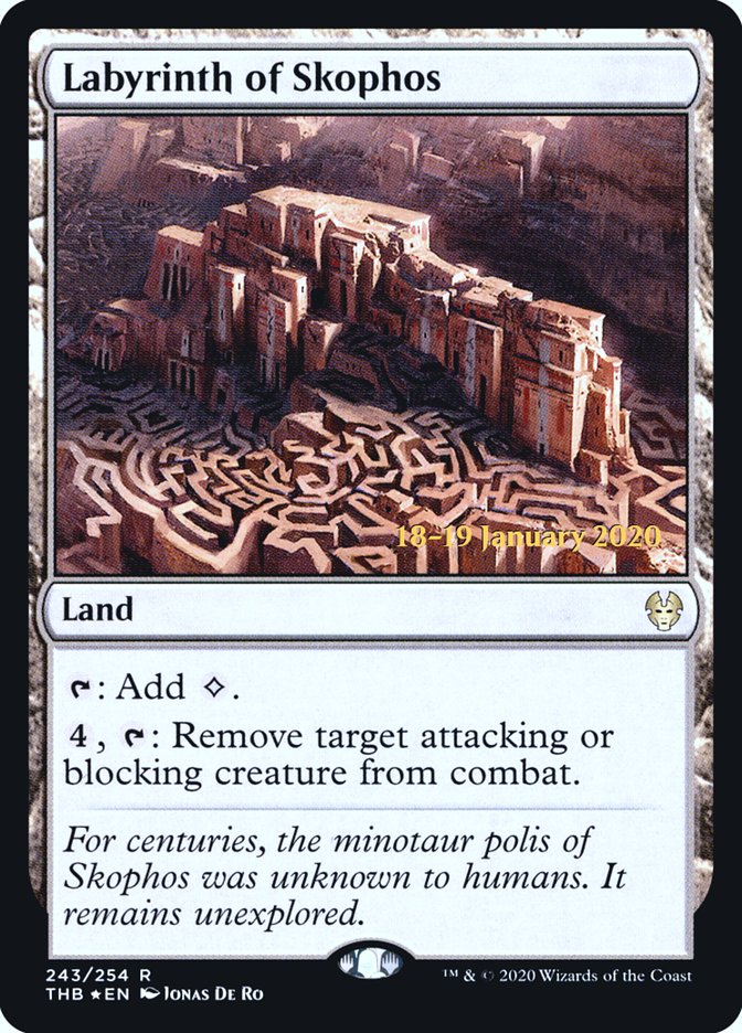 Labyrinth of Skophos 1x FOIL THB MTG Theros Beyond Death Rare MINT land Labyrinth of Skophos 1x FOIL THB MTG Theros Beyond Death Rare MINT land