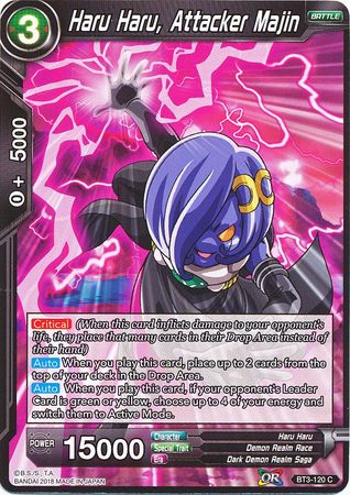 Haru Haru, Attacker Majin (BT3-120) [Cross Worlds]