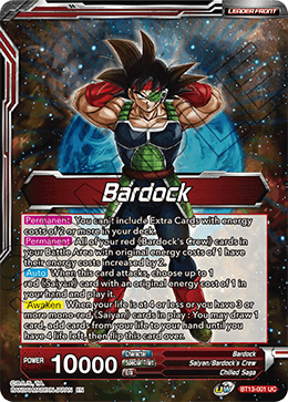 Bardock // SS Bardock, the Legend Awakened (Uncommon) (BT13-001) [Supreme Rivalry]