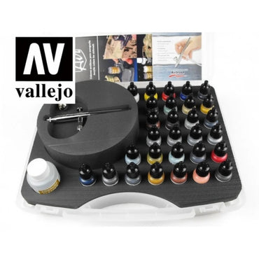 Vallejo Model Air 29 Colours, Airbrush & Plastic Case