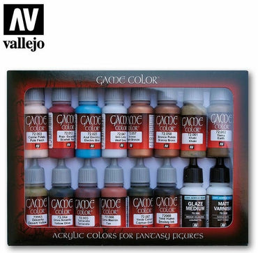 17ml Bottle Leather & Metal Game Color Paint Set (16 Colors) - On-Board  Gaming