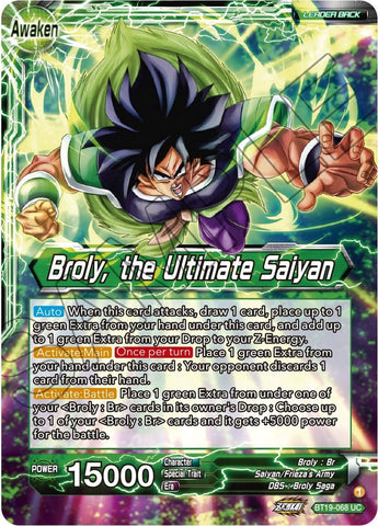 Broly // Broly, the Ultimate Saiyan (BT19-068) [Fighter's Ambition]