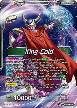 King Cold // King Cold, Ruler of the Galactic Dynasty (Uncommon) (BT13-061) [Supreme Rivalry]