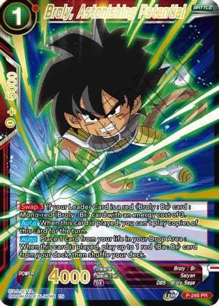Broly, Astonishing Potential (Gold Stamped) (P-248) [Mythic Booster]