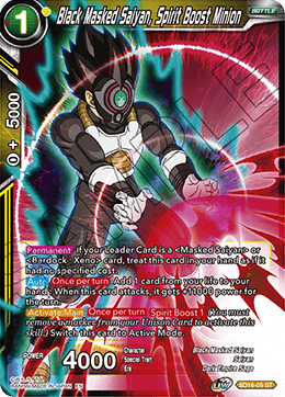Black Masked Saiyan, Spirit Boost Minion [SD16-05]