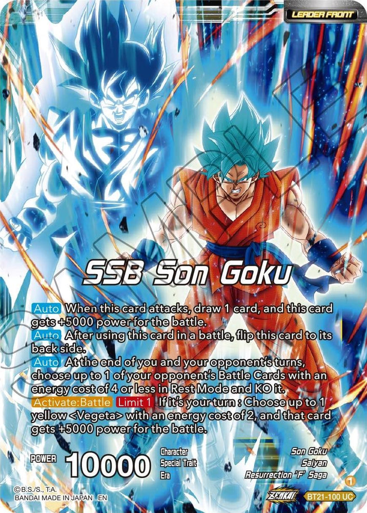SSB Son Goku // SSB Vegeta, God-Level Power (BT21-100) [Wild Resurgence]
