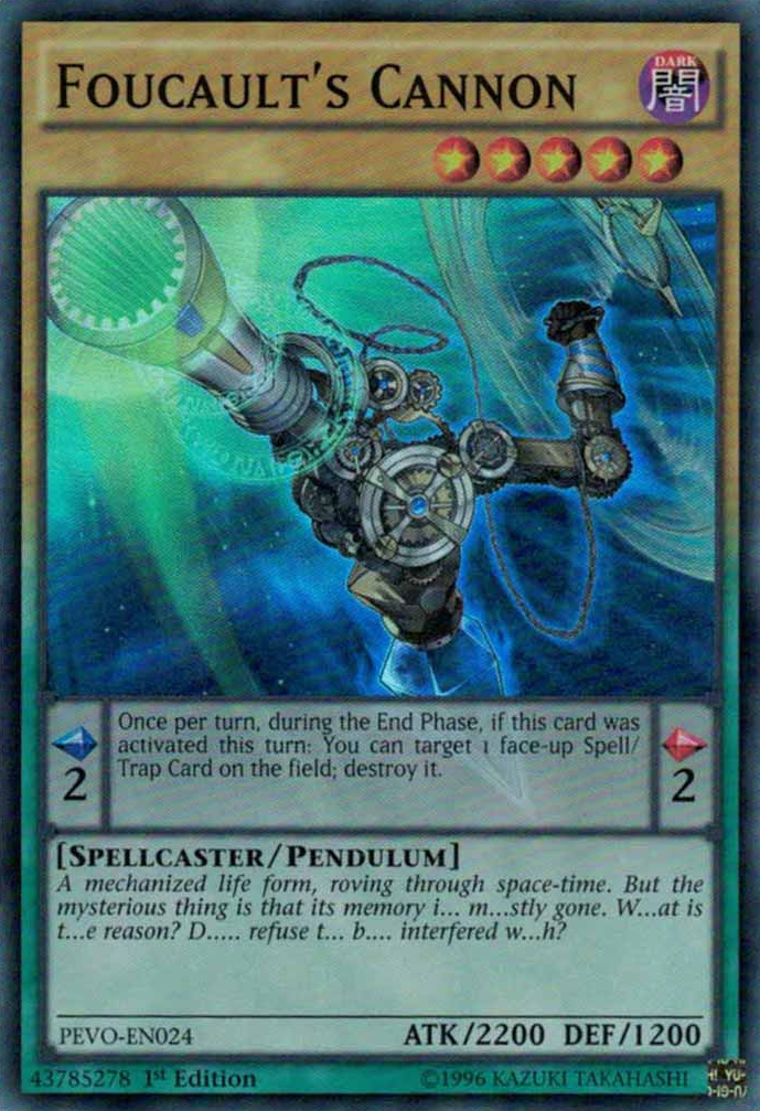 yugioh cannon spell card Foucault's Cannon [PEVO-EN024] Super Rare