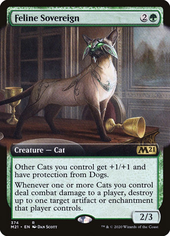 Feline Sovereign (Extended Art) [Core Set 2021]