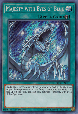 Majesty with Eyes of Blue [LCKC-EN031] Secret Rare