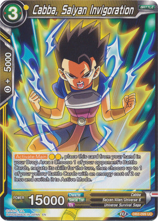 Cabba, Saiyan Invigoration (DB2-099) [Divine Multiverse]