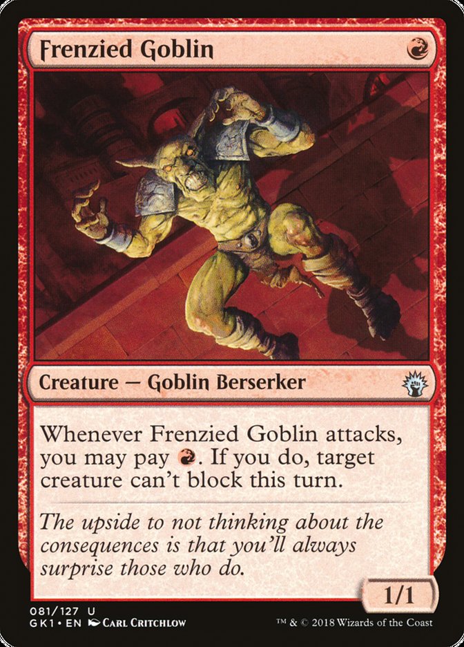 Frenzied Goblin [Guilds of Ravnica Guild Kit]