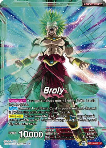 Broly // SS Broly, Demon's Second Coming (BT15-002) [Saiyan Showdown Prerelease Promos]