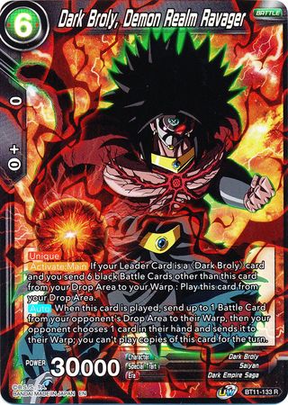 Dark Broly, Demon Realm Ravager (BT11-133) [Vermilion Bloodline 2nd Edition]